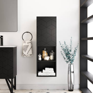 Gavinton 13.25 W x 48 H x 13.25 D Free-Standing Bathroom Shelves