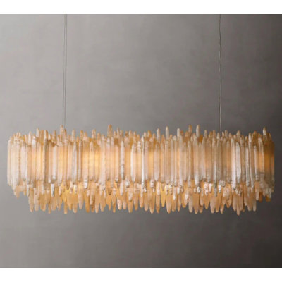 Selenite Rectangular Chandelier Lighting