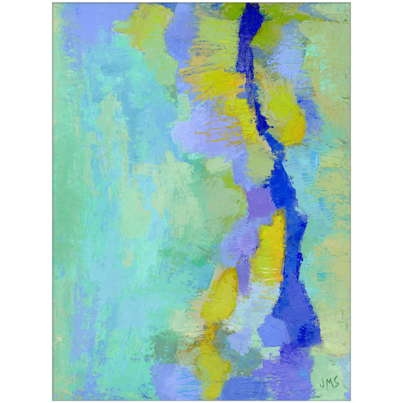 Subaquatic Blues' Framed Print on Canvas