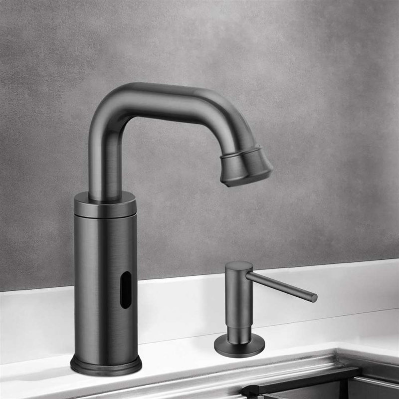Oil Rubbed Bronze Automatic Faucet Stylish Durable and Efficient for High Traffic Areas
