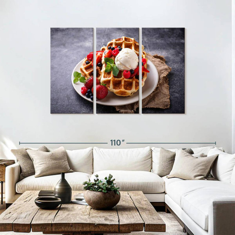 Yarlin Berry Belgian Waffles, 48" H x 74" W