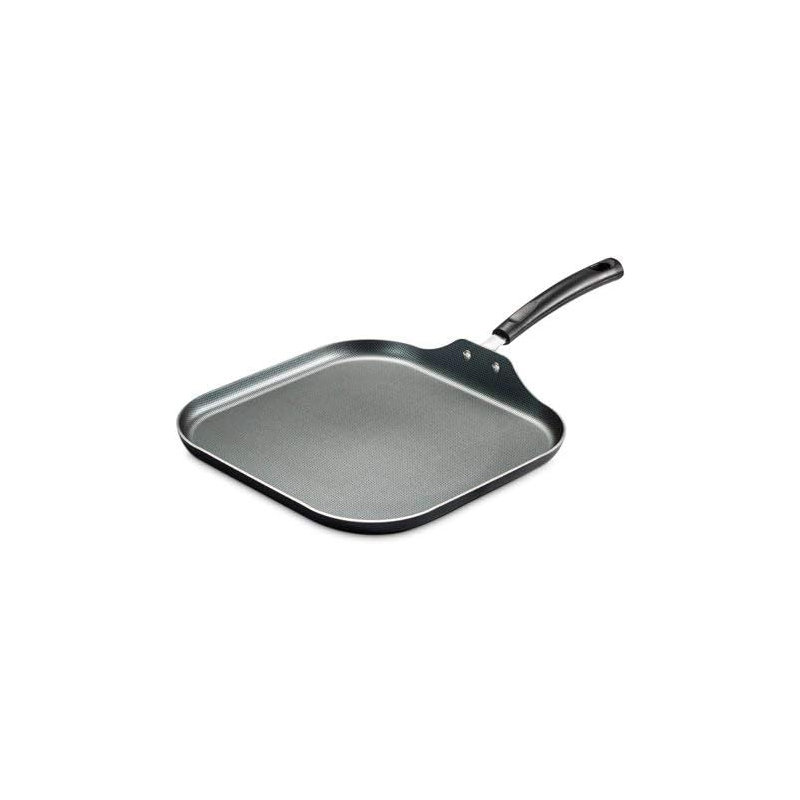 Plaque chauffante carrée antiadhésive 11 po PrimaWare de couleur grise en acier