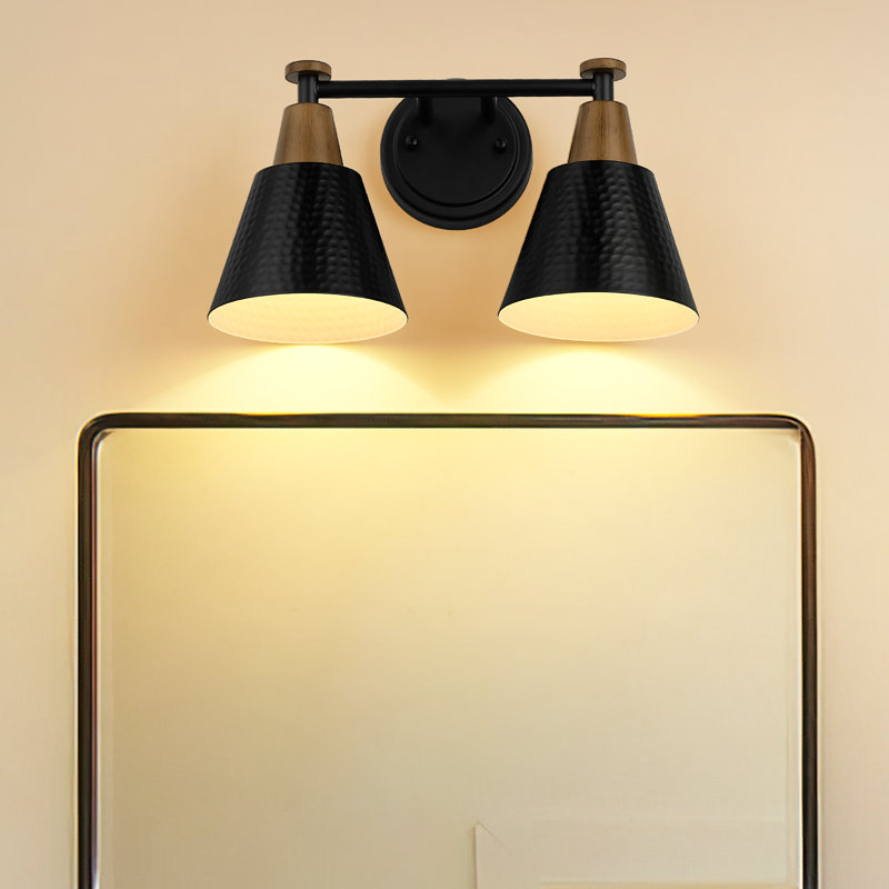 Datto 2 - Light Dimmable Vanity Light, Black