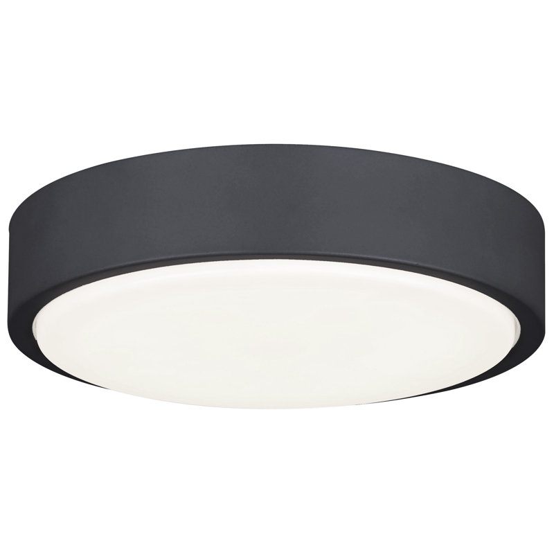 9.16'' LED Bowl Ceiling Fan Light Kit, Black