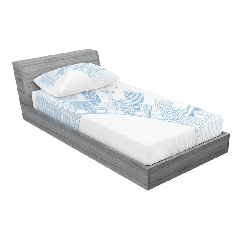 Ensemble de draps Las Vegas, Ensemble de draps pour lit simple avec drap-housse