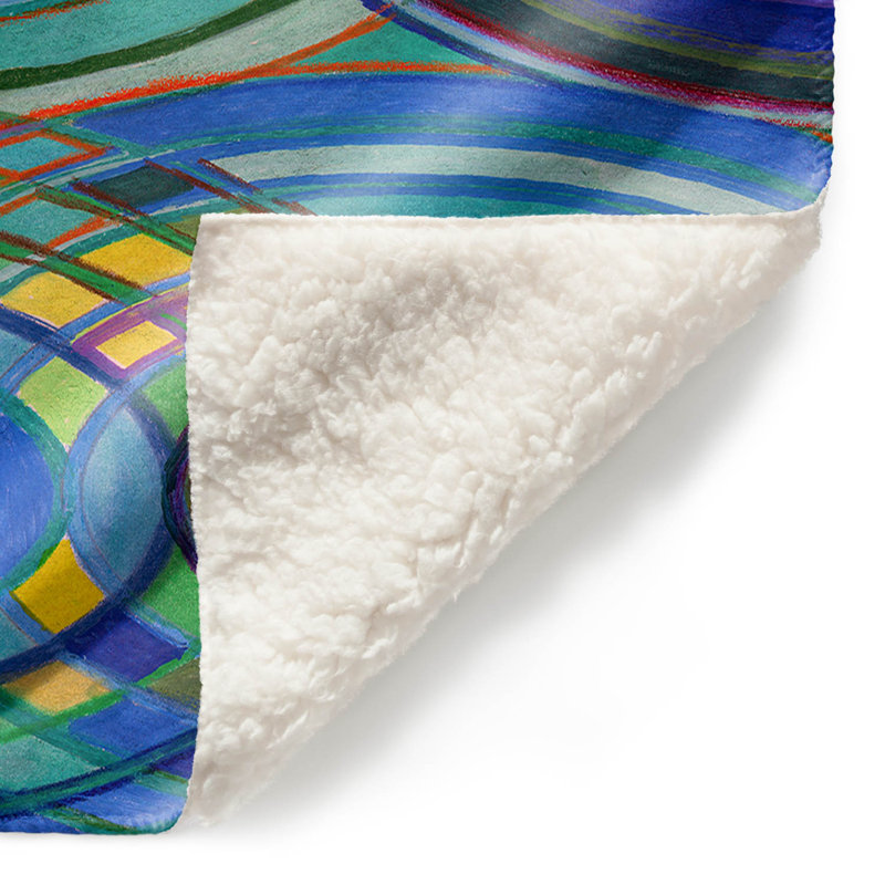 Couverture sherpa douce water series 1, l 51 po x L 60 po