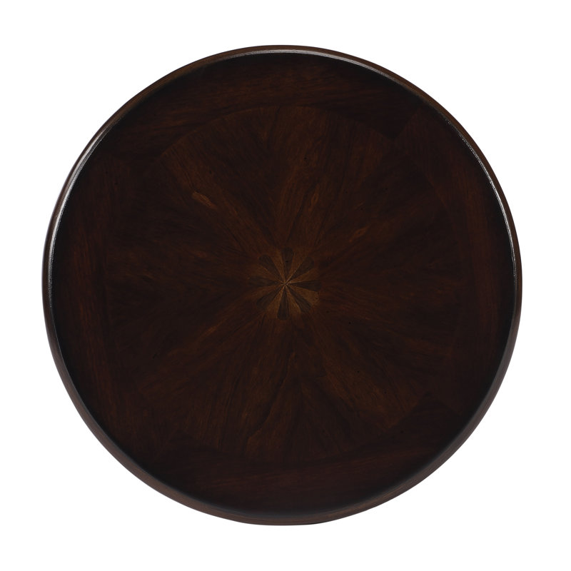 Holdin Round 18"W Side Table, Plantation Cherry