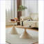 TABLE RONDE BLANC + BOIS