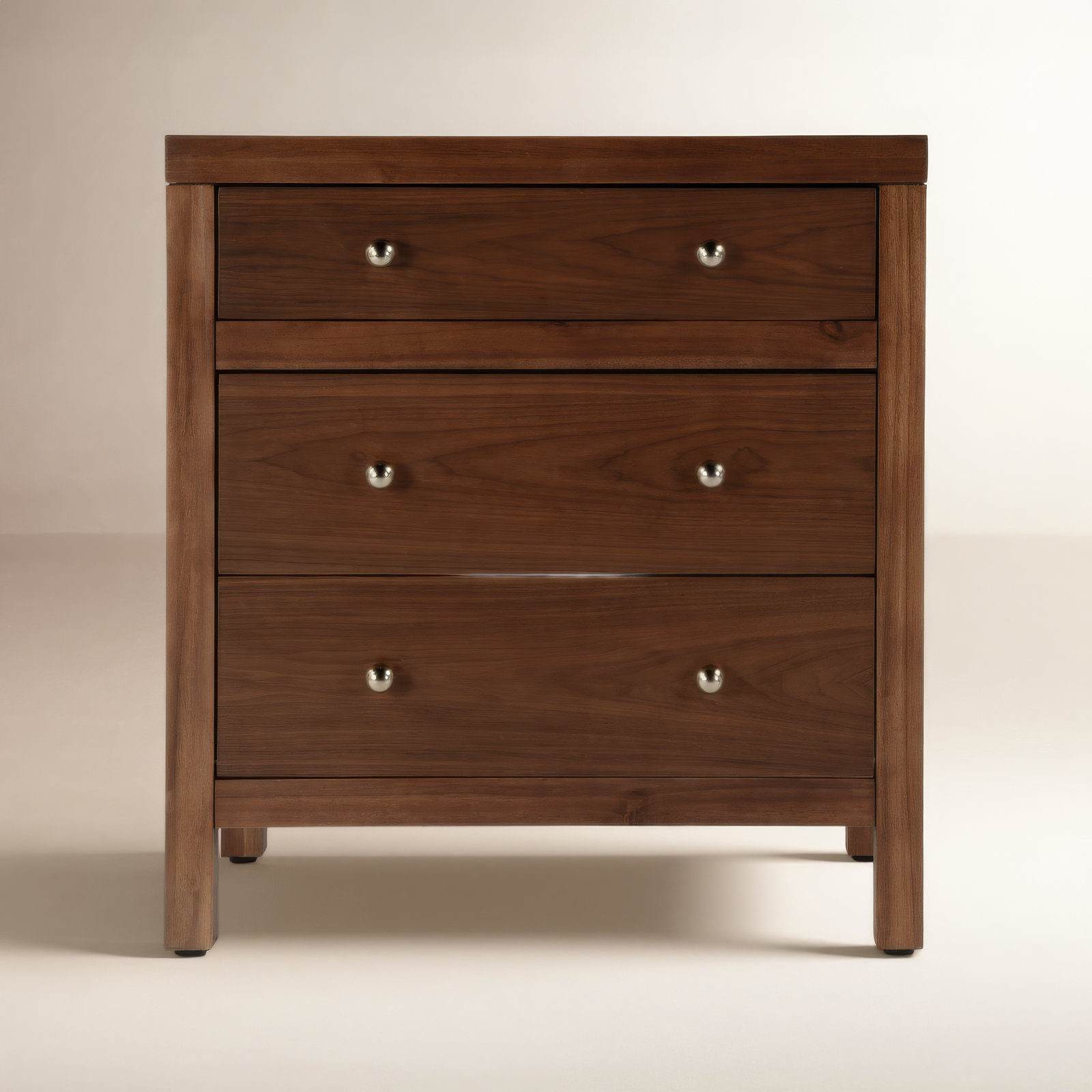Celine 25" 3-Drawer Dresser, Walnut
