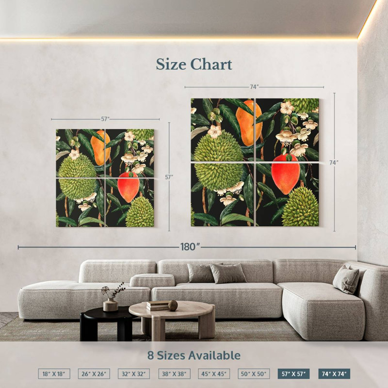 Fruits, 57" H x 57" W