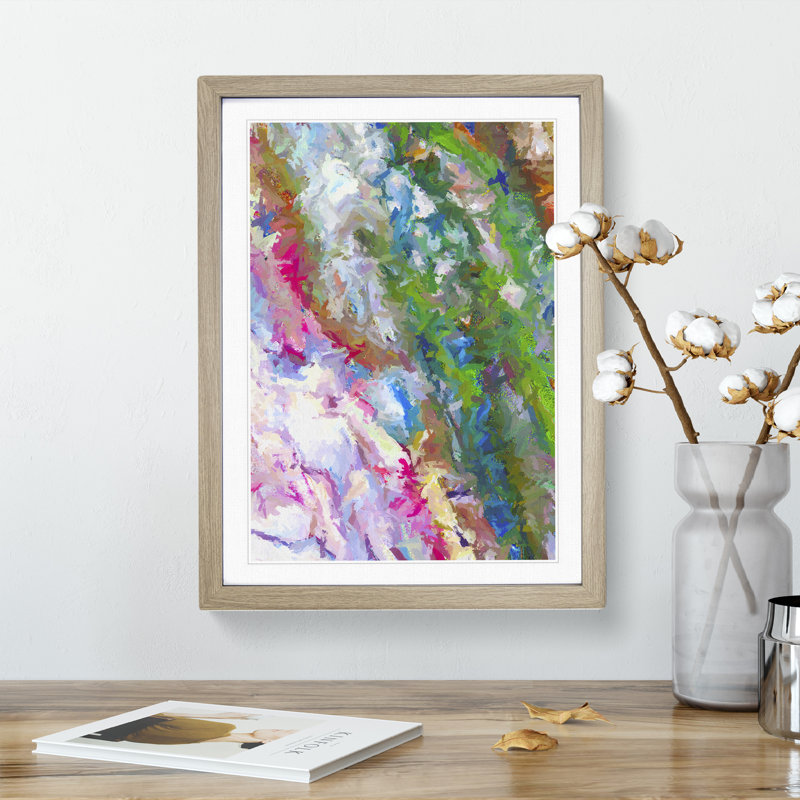 Loved by Hope Abstract - Framed Print, Black, 64cm H x 46cm W x 2cm D