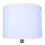 Lampe de table 1 lumière Ahylin avec finition noir mat et abat-jour blanc