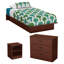 Ensemble de chambre à coucher configurable à lit plateforme simple Libra