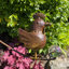 Stylish Evelina Metal Cockerel Garden Spinner - Hand-Finished Outdoor Lawn, Patio and Garden Décor Statue
