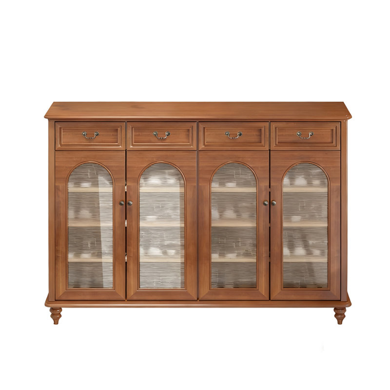Walnut Solid Wood Shoe Storage Bench