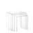 Holly-Madison Glass Top Nesting Tables