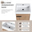 Meuble-lavabo simple avec plateau en céramique 19,47 po Karlye