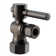 Turn Angle Stop with Copper Pipe Inlet and Compression Outlet with Lever Handle