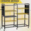  Organisateur d'outils électriques avec station de charge, chariot à outils roulant sur roulettes avec 12 supports de perceuses, 5 tablettes de rangement, boîte à outils pour support utilitaire avec multiprise pour garage, atelier, (noir)-187676981