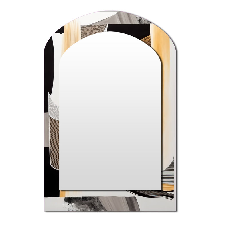 Miroir mural Glam Art Deco Abstract III, 43 po x 33 po