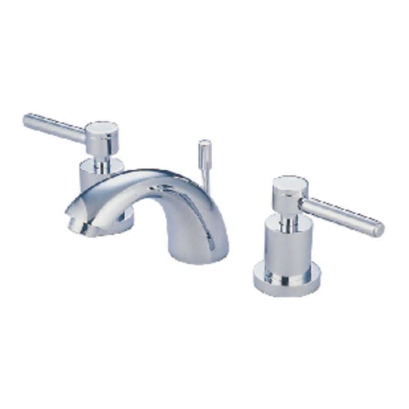 Widespread Bathroom Faucet with Drain Assembly, Chrome