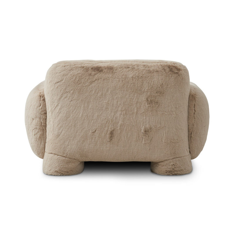 Mingh Tufted Armchair, Camel Polyester