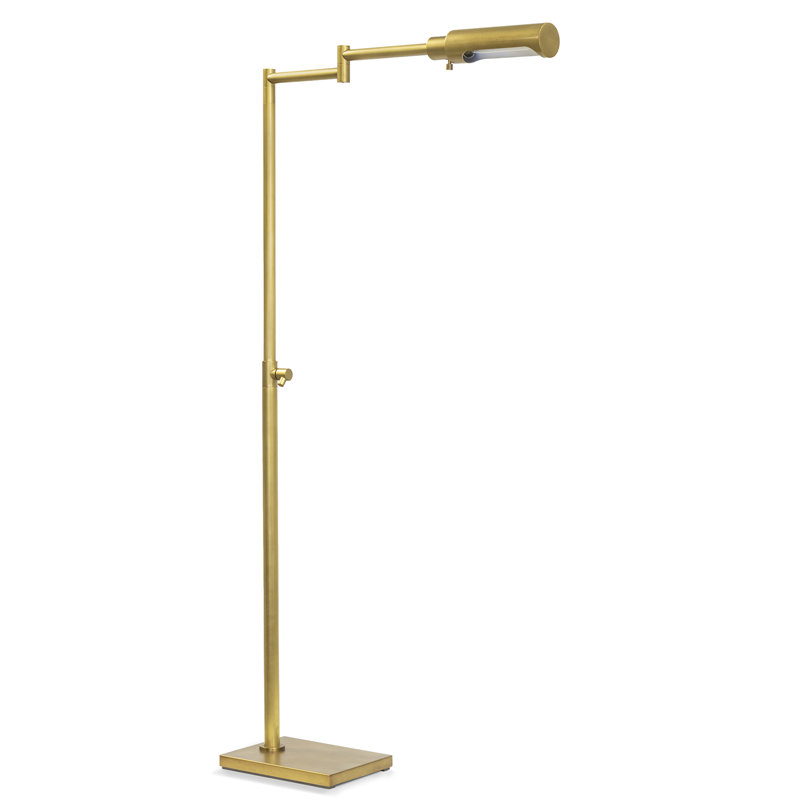 Noble Floor Task Reading Lamp, Gold, Natural Brass