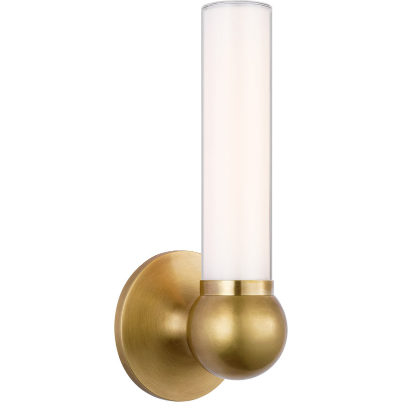 Thomas O'Brien Jeffery Small Bath Sconce, Antique Brass