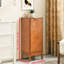 Armoire à linge rétro pour salle de bain, stable et résistante, 14,5 po x 12,6 po x 35,7 po, garde-boue exquis de style antique - construction, odeur - intérieur, charnières à 180 °