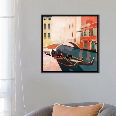 «Venice Gondolas II» par Ana Rut Bré - impression d'art graphique