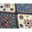 Tapis orange et beige noué à la main de haute qualité