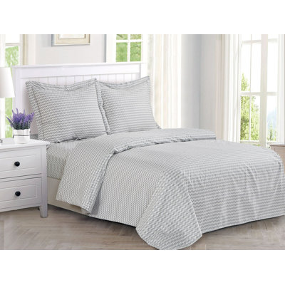 Ensemble de housse de couette en coton percale French