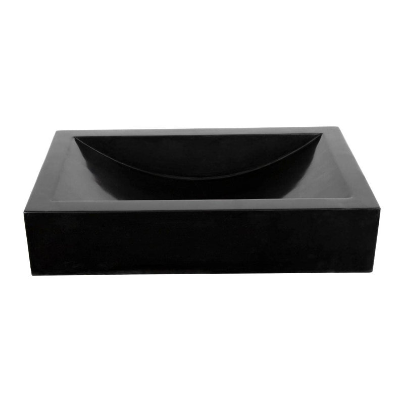 Lavabo vasque rectangulaire en granit de 29 pouces Deveraeux