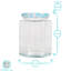 Argon Tableware Hexagonal Glass Jam Jars with Screw-111421173-111421175