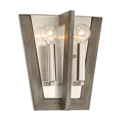 Ariah Steel Corner Wall Light