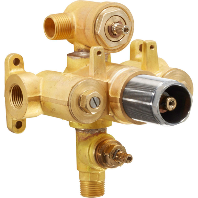 Styletherm® 1/2" Thermostatic Rough Valve With Integral Non-shared Dual Outlets And Integral Single Volume Control