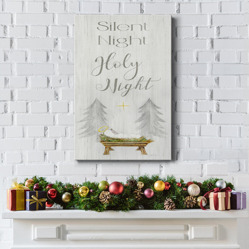 " Silent Night ", 27" H x 18" W x 1.5" D