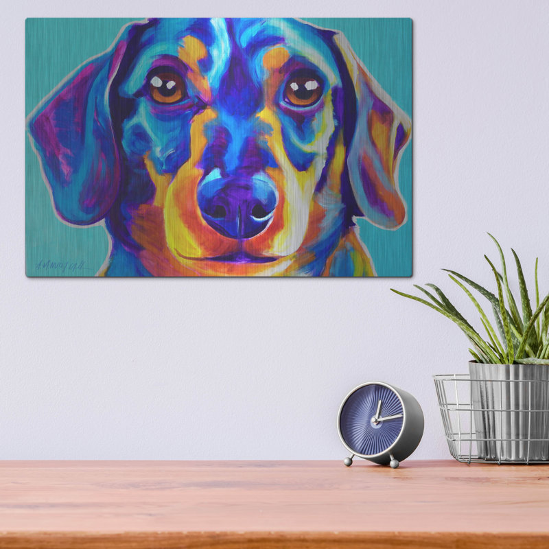 «Dachshund - Oscar» par Dawg Painter, H 12 po x l 16 po