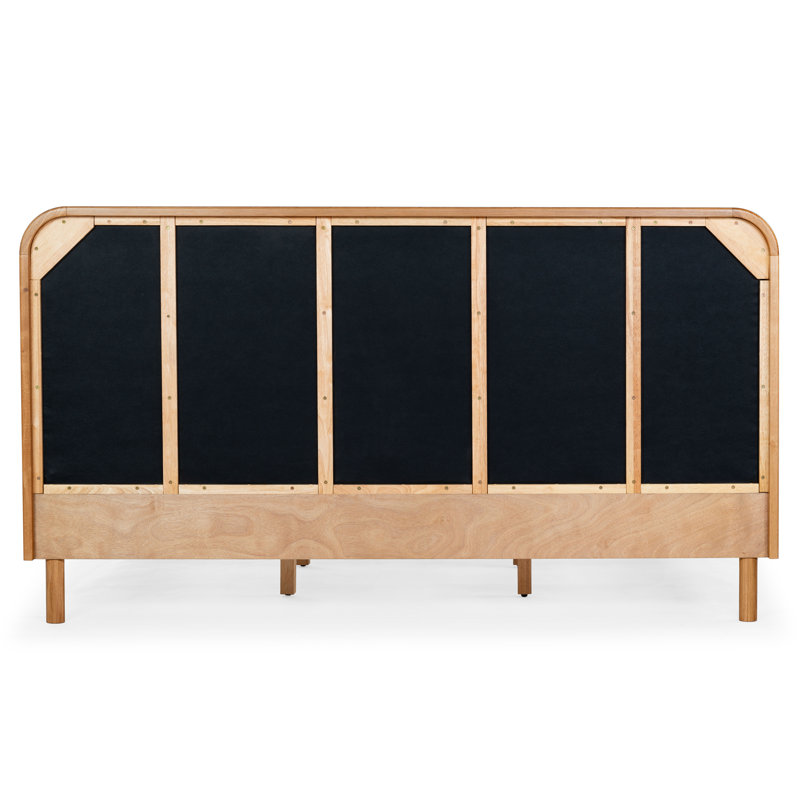 Yohan Upholstered Panel Headboard Design Bed, King