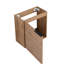 Armoire de salle de bain flottante de 18 po avec lavabo et porte en résine blanche - Espace de rangement moderne en bois contreplaqué