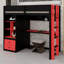 Lit mezzanine avec bureau, armoire et éclairage contrôlé par application pour les configurations de jeu-1145186379-1145186382