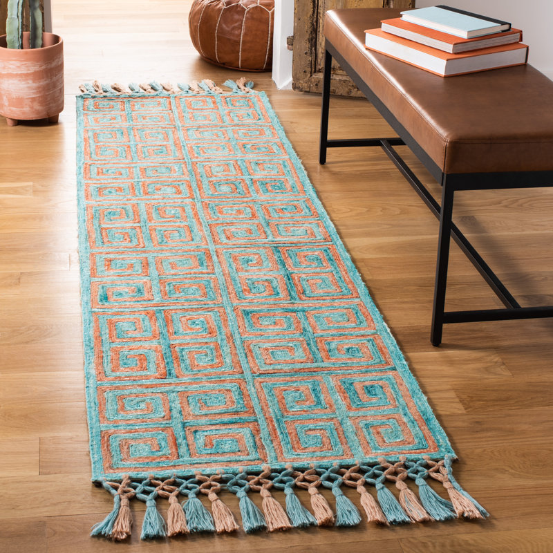 Culver Hand Tufted Performance Geometric Rug, Runner 2'3" x 8'