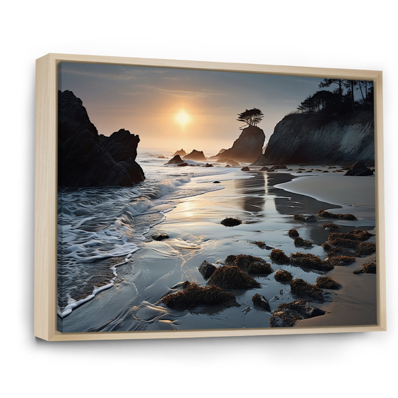 Amaleah Beach Photo Rockies III sur toile, H 34 po x l 44 po x P 1,5 po, Cadre naturel flottant