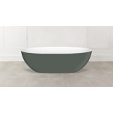 Barcelona 70.25" x 33.625" Freestanding Soaking Bathtub
