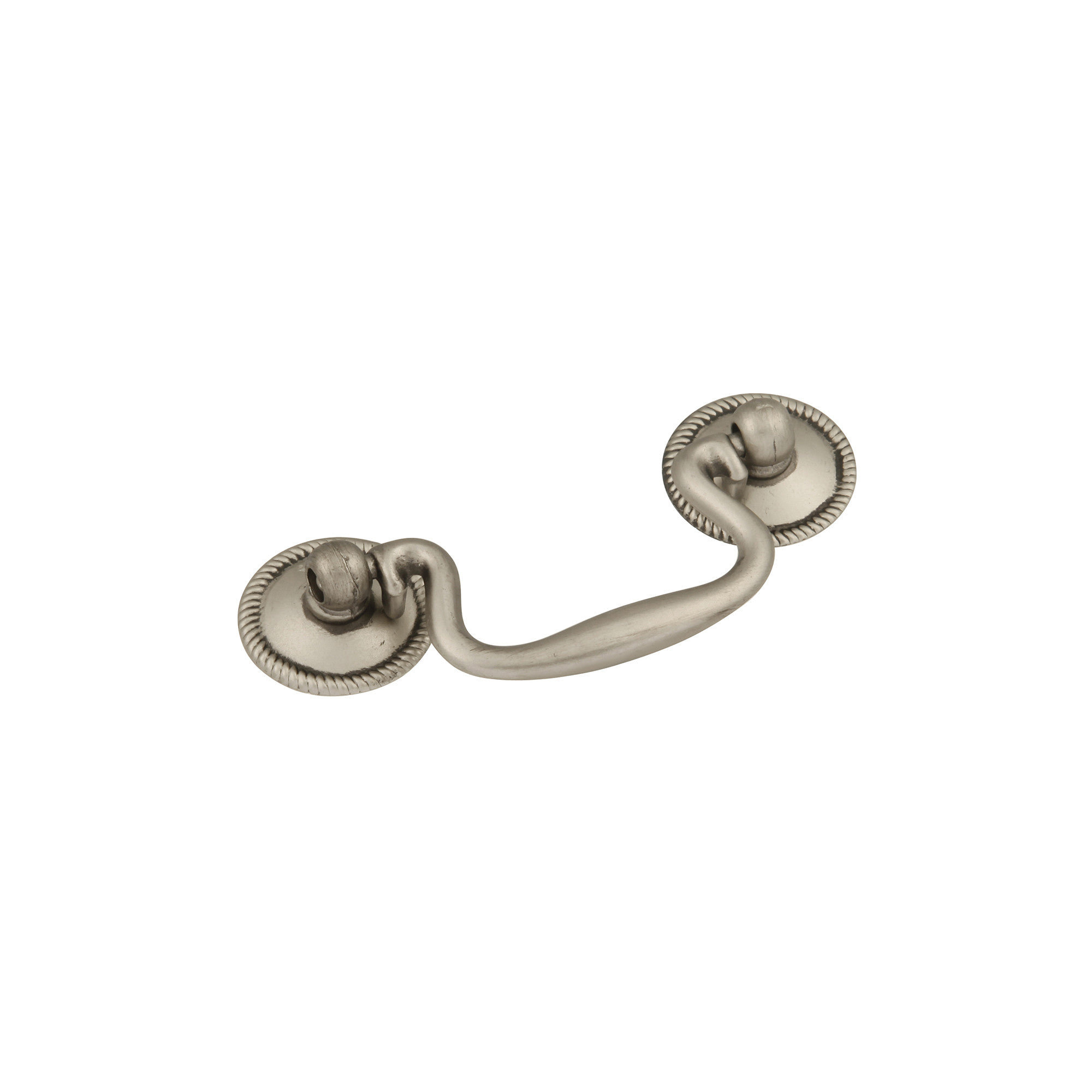 Manor House Drop Handle Pull, Silver Stone