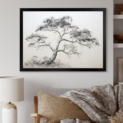 Minimalisme, pin blanc, rêve III sur toile