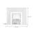 White Solid Wood Electric Fireplace-467549050-467549051