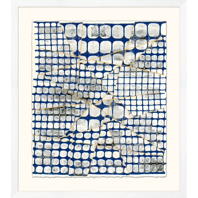 Une barrière fracturée réparée 1 - Peinture sur papier encadrée