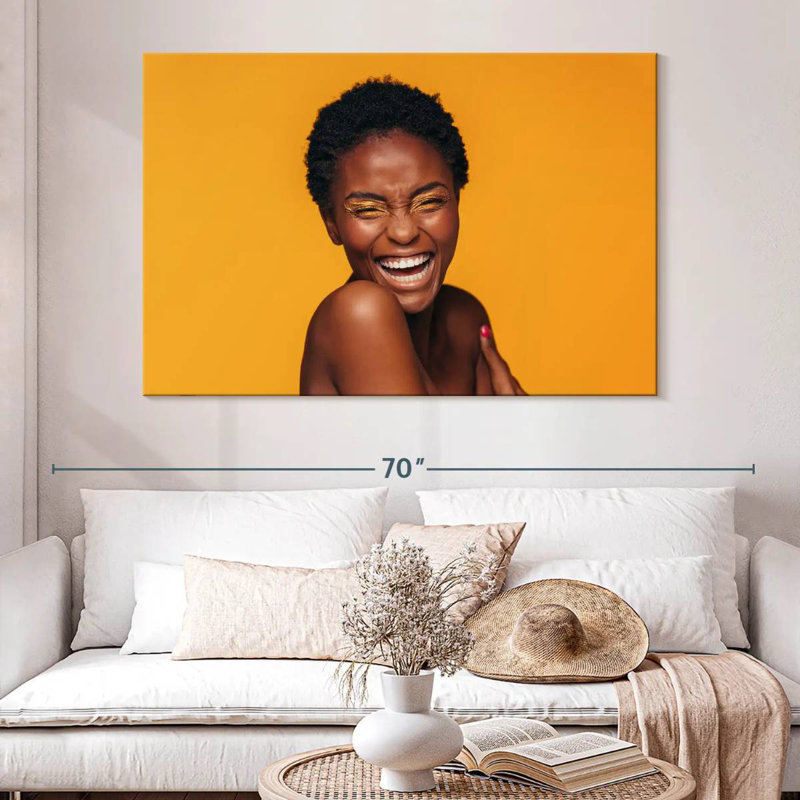Portrait souriant de la Navette, H 34 po x l 51 po