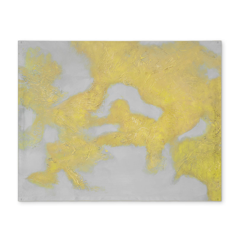 Gray Shapes Modern Polyester Placemat - Gold Stains Decor